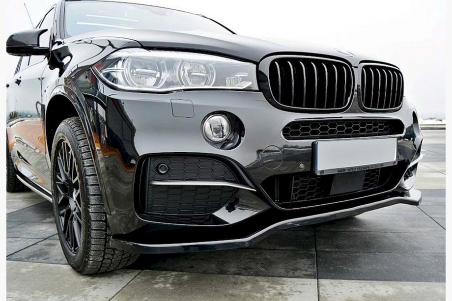 BMW X5 F15 2013-2018 Frontlippe DPT V-1 (für M-Sport, Schwarz Glanz) Foto 3