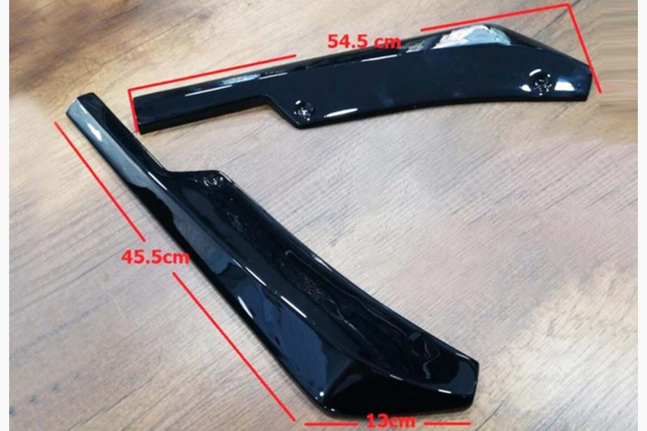Volkswagen Caddy 2004-2010 Flap Heckstoßstangenabdeckung DPT (ABS) (2Stk) (Schwarz Glanz) Foto 10