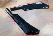 Volkswagen Caddy 2010-2015 Flap Heckstoßstangenabdeckung DPT (ABS) (2Stk) (Schwarz Glanz) Foto 11