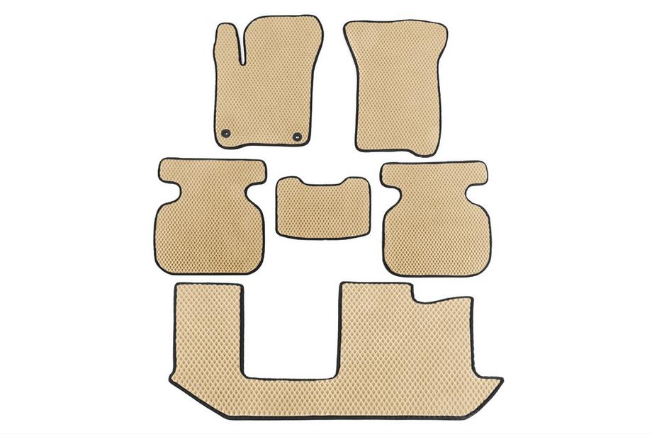 Fiat Freemont 2011-2016 EVA Fußmatten (3 Reihen, Beige) Image