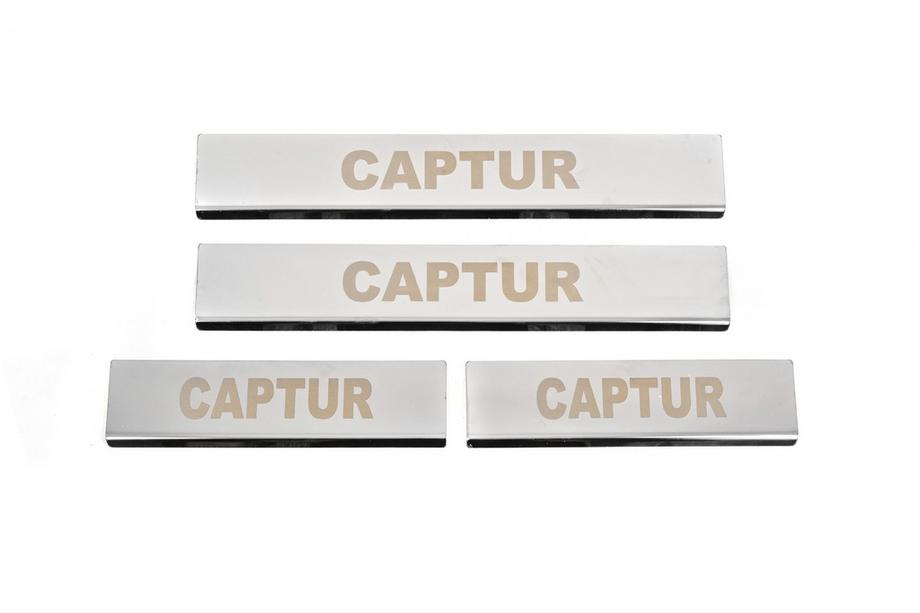 Renault Captur 2013-2019 Einstiegsleisten Carmos (4 Stk, Edelstahl) Image