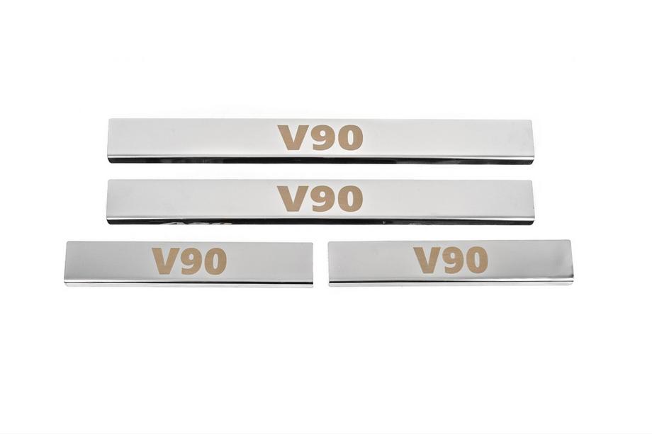 Volvo S90/V90 2016- Einstiegsleisten Carmos (4 Stk, Edelstahl) Image