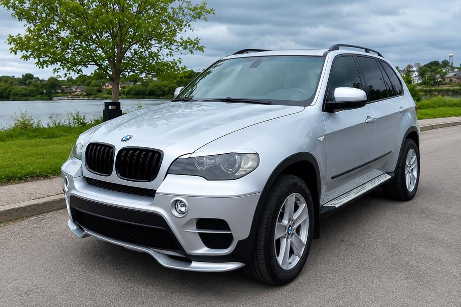 BMW X5 E70 2007-2013 Frontstoßstangenlippe (2010-2013, grundiert zum Lackieren) Image