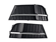 Audi A3 2012-2020 Nebelscheinwerfergitter S-Style V-2 (2016-2020, 2 Stk, Schwarz) Foto 1