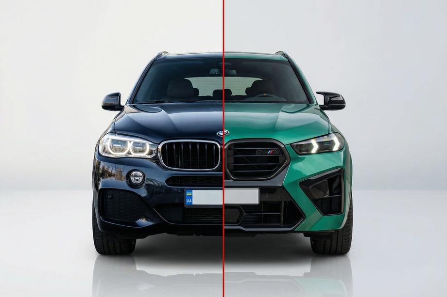 BMW X5 F15 2013-2018 Facelift-Umrüstkit auf X5M F95 2024 (ohne Austausch der Heckklappe) Image