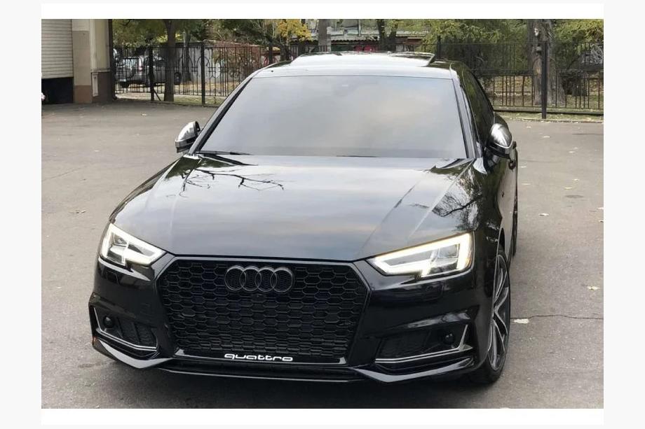 Audi A4 B9 2015-2024 Nebelscheinwerfergitter mit Öffnung RS-Style (2015-2019, 2 Stk., Schwarz) Foto 2