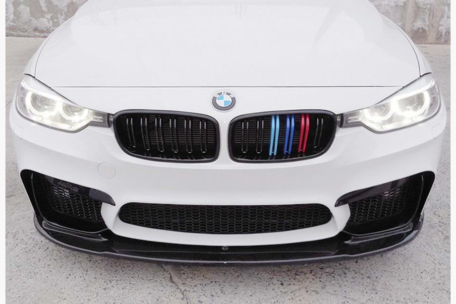BMW 4 Series F32/F33/F36 2012-2020 Frontspoiler DPT Lip V-1 (Für M4, Schwarz Glanz) Foto 4