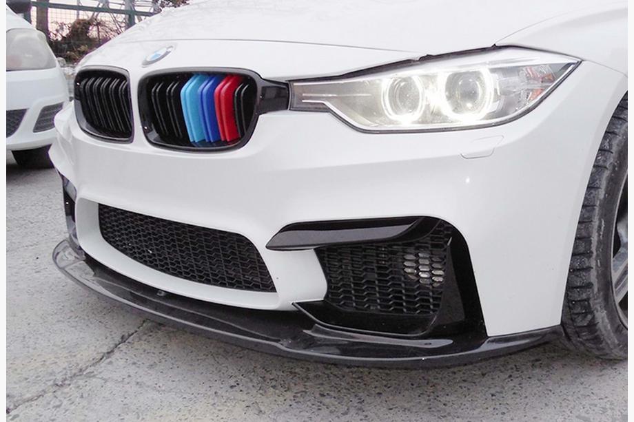 BMW 4 Series F32/F33/F36 2012-2020 Frontspoiler DPT Lip V-1 (Für M4, Schwarz Glanz) Foto 5