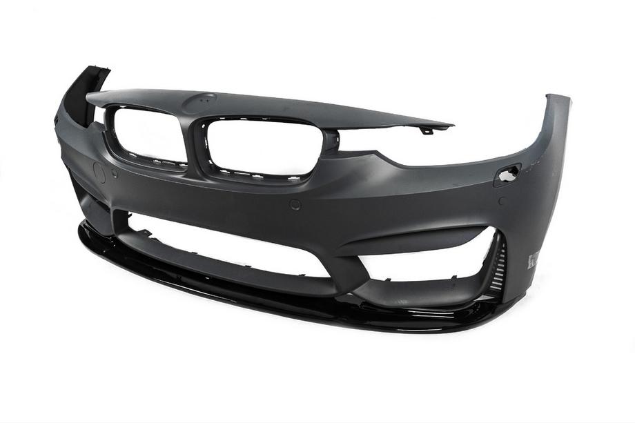 BMW 4 Series F32/F33/F36 2012-2020 Frontspoiler DPT Lip V-1 (Für M4, Schwarz Glanz) Foto 7