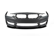 BMW 4 Series F32/F33/F36 2012-2020 Frontspoiler DPT Lip V-2 (Für M4, Schwarz Glanz) Foto 8
