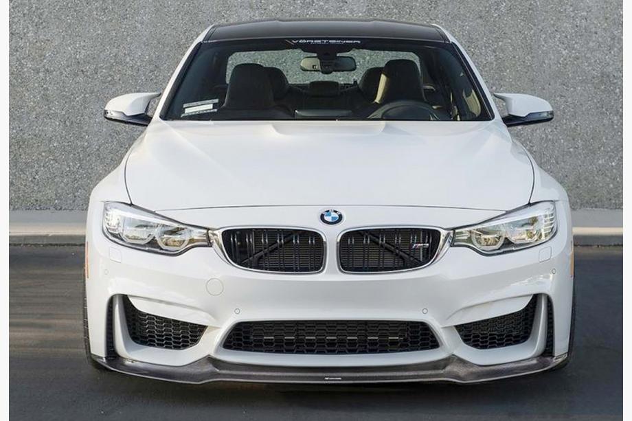BMW 4 Series F32/F33/F36 2012-2020 Frontspoiler DPT Lip V-2 (Für M4, Schwarz Glanz) Image