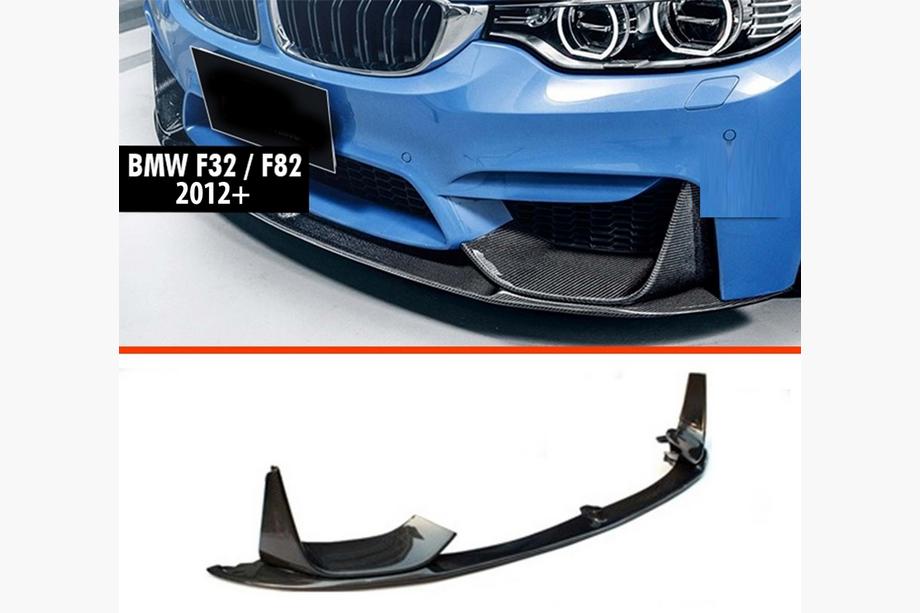 BMW 4 Series F32/F33/F36 2012-2020 Frontlippe DPT V-3 (Für M4, Schwarz Glanz) Image