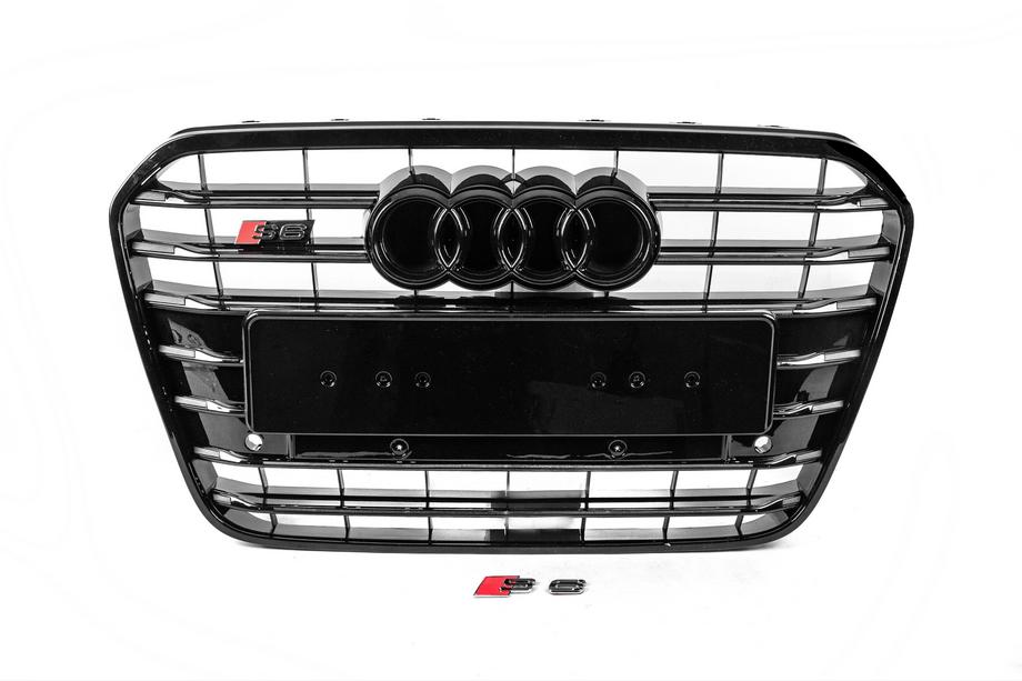 Audi A6 C7 2011-2017 Frontgrill schwarz mit schwarzem Rahmen S-Style (2011-2014) Image