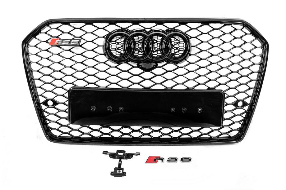 Audi A6 C7 2011-2017 Frontgrill schwarz RS-Style (2014-2017) Image