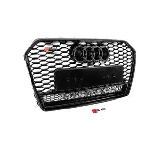 Vorderer schwarzer RS-Style Kühlergrill mit Quattro Schriftzug (2014-2017) Foto 3