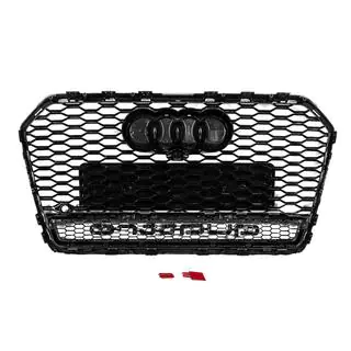 Vorderer schwarzer RS-Style Kühlergrill mit Quattro Schriftzug (2014-2017) Foto 4