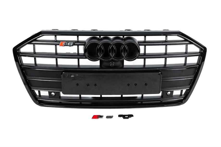 Audi A6 C8 2018–2025 Frontgrill S-Style (schwarz) Image