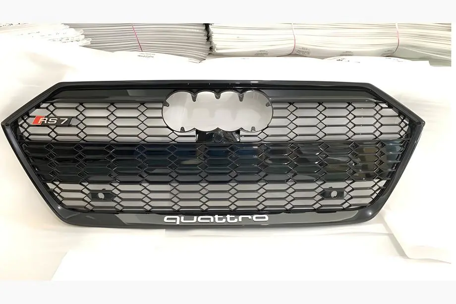 Audi A7 2018- Frontgrill RS-Style mit Quattro Schriftzug (schwarz) Image