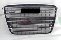 Audi A8 2010-2018 Frontgrill (2010-2013, schwarz mit Chrom) Foto 1