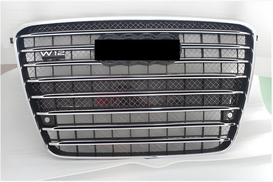 Audi A8 2010-2018 Frontgrill (2010-2013, schwarz mit Chrom) Image