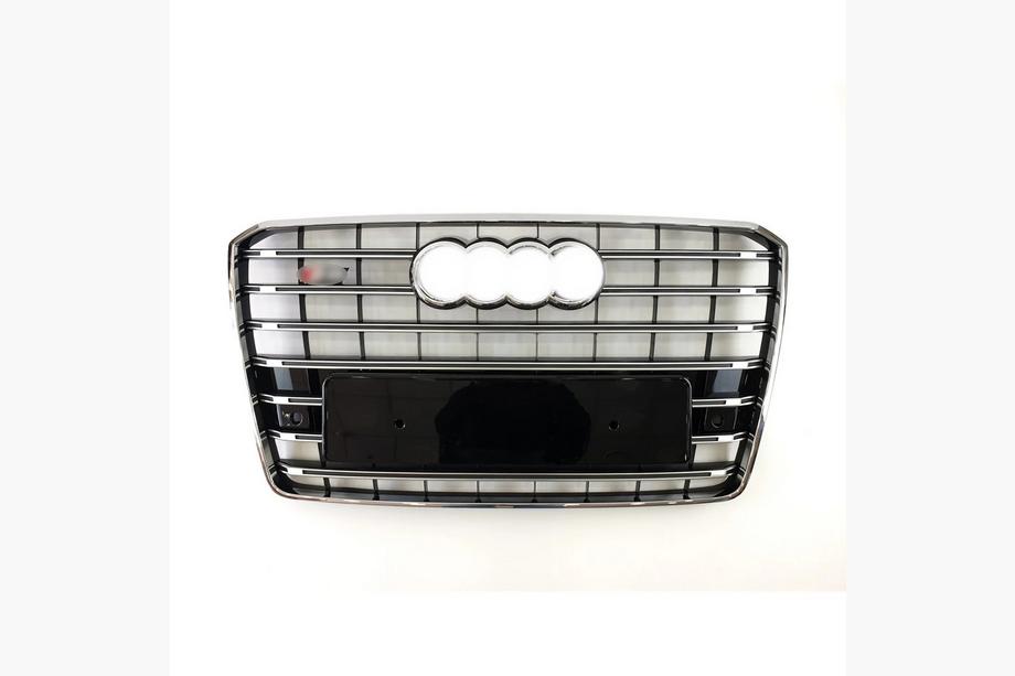 Audi A8 2010-2018 Frontgrill S-Style (2014-2018, schwarz mit Chrom) Image