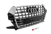 Audi Q3 2011-2019 Frontgrill RSQ-Style (2015-2019, schwarz mit Chrom) Foto 3
