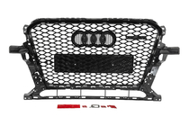 Audi Q5 2008-2017 Frontgrill RSQ-Style mit Quattro Schriftzug (2012-2017, schwarz) Foto 4