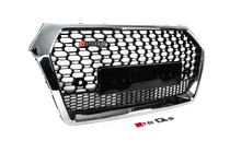 Audi Q5 2017-2025 Frontgrill RSQ-Style ohne Logo (2017-2020, schwarz mit Chrom) Foto 3