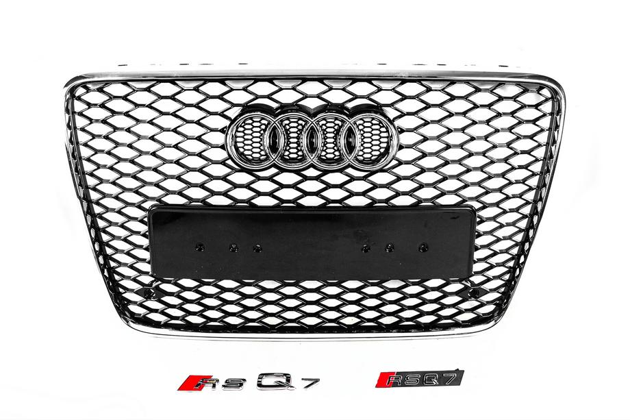 Audi Q7 2005-2015 Frontgrill RSQ-Style (schwarz mit Chrom) Image