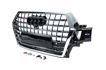 Audi Q7 2015–2026 Frontgrill SQ7-Style (2015-2019, schwarz mit Chrom) Foto 2