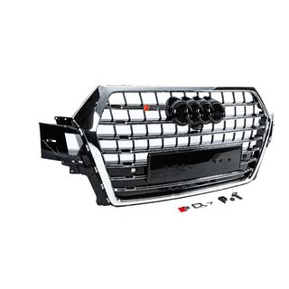 Kühlergrill vorne SQ-Style V-2 (2015-2019, schwarz mit Chrom) Foto 3