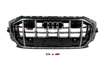 Audi Q8 2018- Frontgrill SQ-Style (2018-2023, schwarz mit Chrom) Foto 1