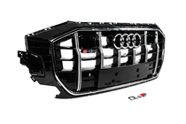 Audi Q8 2018- Frontgrill SQ-Style (2018-2023, schwarz mit Chrom) Foto 3