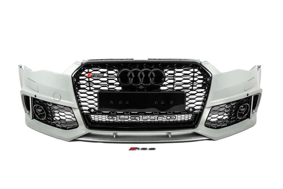 Audi A6 C7 2011-2017 Frontstoßstange mit schwarzem RS6-Style Grill (2014–2017) Image