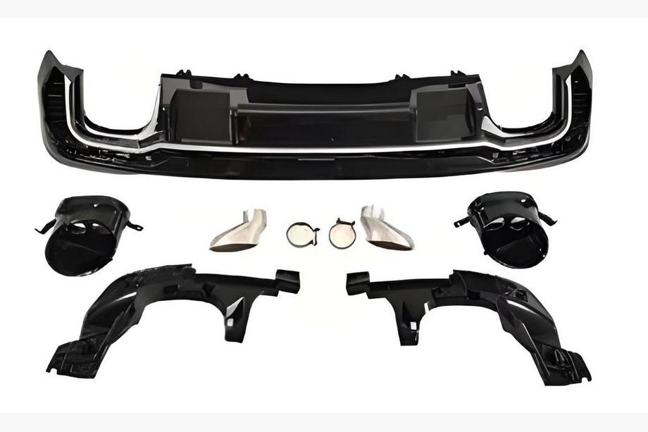 Audi A4 B9 2015-2024 Heckdiffusor mit Endrohren RS-Style V-1 (2019-2024) Image