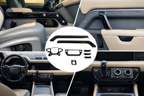 Land Rover Defender 2019- Schwarze Innenraum Abdeckungen Foto 1