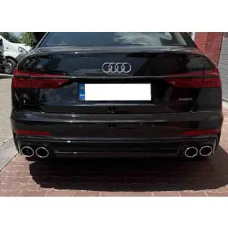 Heckdiffusor mit Endrohren S-Style Silver (für S / S-Line)