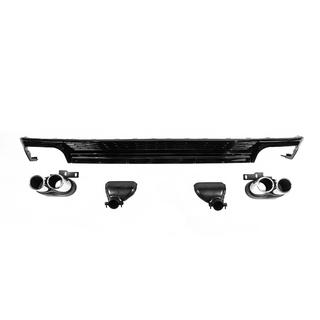 Heckdiffusor mit Endrohren S-Style (für Base) Audi A6 C8 2018–2025 Foto 2