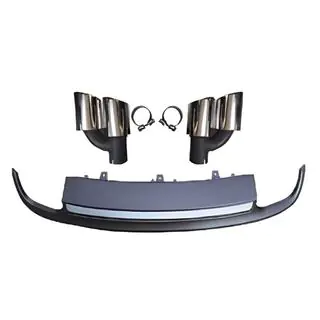 Heckdiffusor mit Endrohren RS-Style (2010-2014, Doppelrohrauspuff)