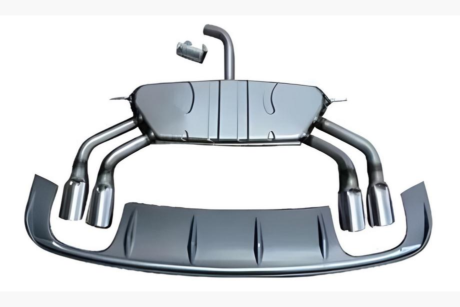 Audi A3 2012-2020 Heckdiffusor mit Endrohren (für S/S-Line, 2012-2016) Image