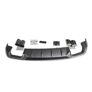 Heckdiffusor mit Endrohren V-2 (für S/S-Line, 2016-2020) Audi A3 2012-2020