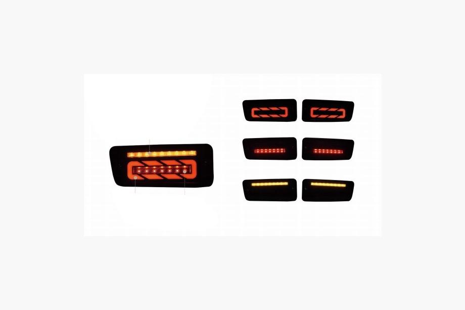 Nissan Patrol Y61 1997-2011 LED Rückleuchten Smoke Black (1999-2005, 2 Stück) Image