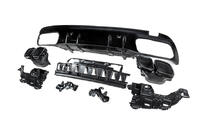 Mercedes C-class W205 2014-2021 Heckdiffusor mit Endrohren Black (Design C63 2018-2021) Foto 4