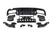 Mercedes C-class W205 2014-2021 Heckdiffusor mit Endrohren Black (Design C63 2018-2021) Foto 6