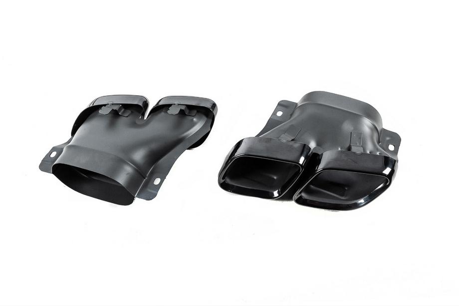 Mercedes C-class W205 2014-2021 Heckdiffusor mit Endrohren Black (für Coupe Design AMG63) Foto 7