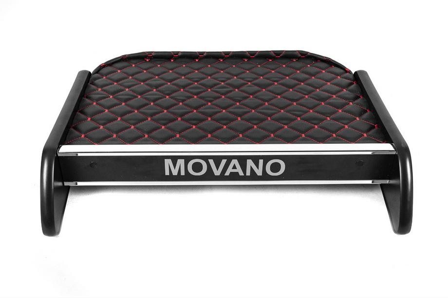 Opel Movano 2010-2021 Ablage für Armaturenbrett (Schwarz mit roter Naht) Image