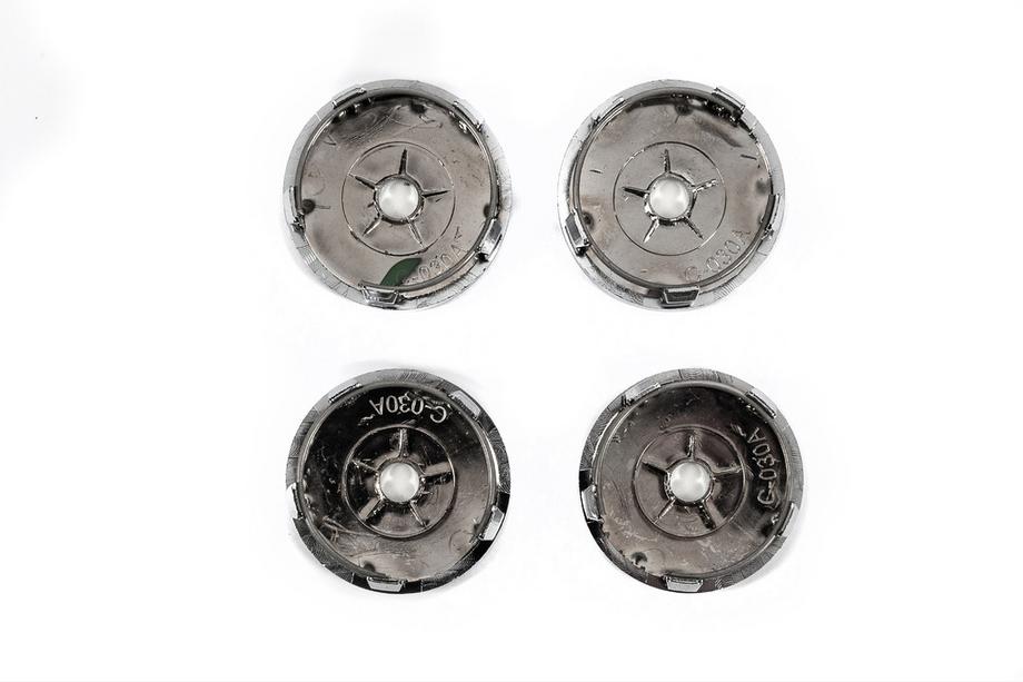 Renault Schwarze Felgendeckel mit Ring (59mm auf 55mm, 4 Stk) Foto 3