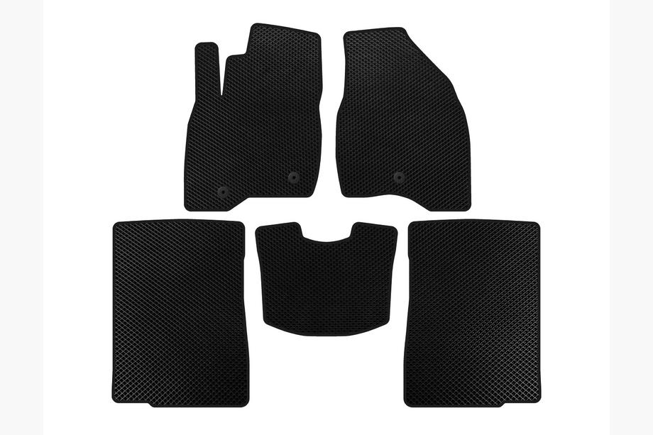 Ford Explorer 2011-2019 EVA Fußmatten (2015-2017, 2 Reihen, 7-Sitzer, Schwarz) Image