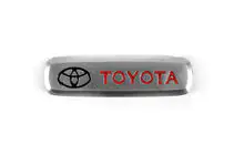 Toyota Aluminium Emblem für Fußmatten (1 Stk) Foto 2