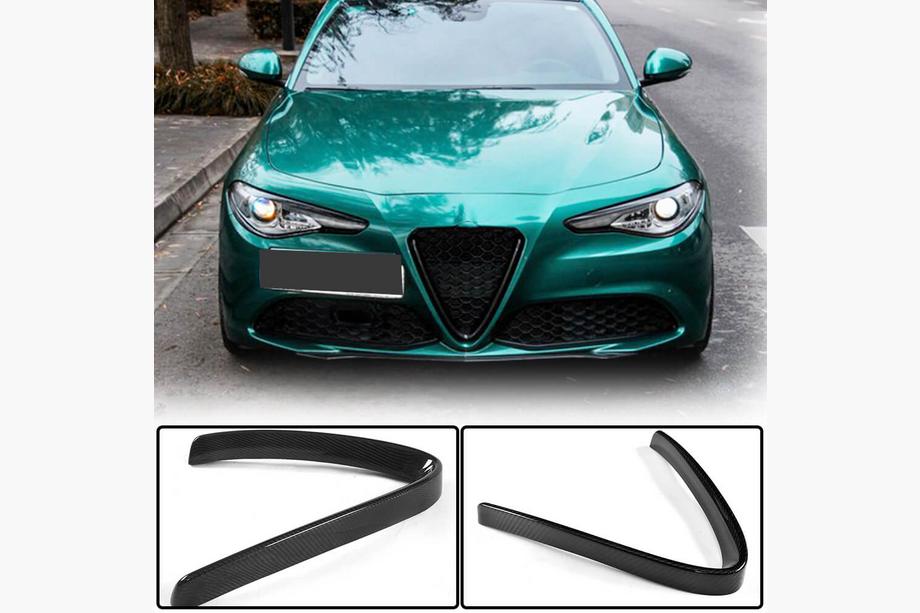 Alfa Romeo Giulia 2016-2022 Grillabdeckung (für Base, Trockencarbon) Image